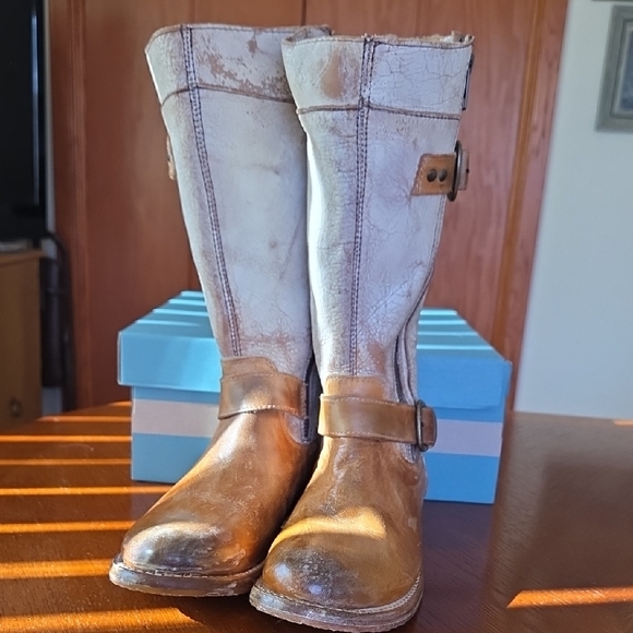 Bed Stu Distressed Leather Boots, SZ 6 - Picture 2 of 8